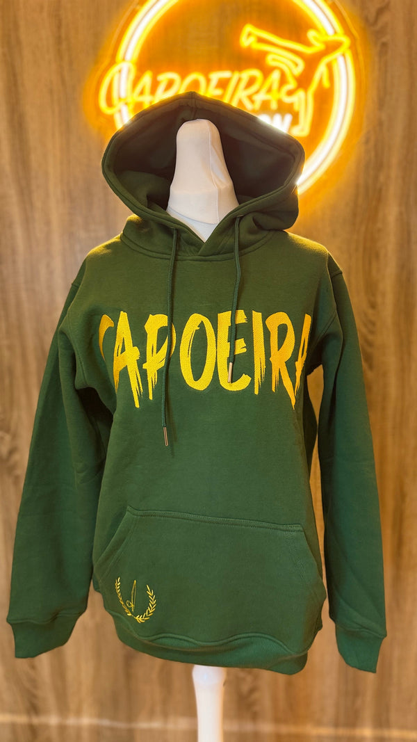 Capoeira Embroidery Hoodie – Green