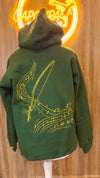 Capoeira Embroidery Hoodie – Green - Image 2