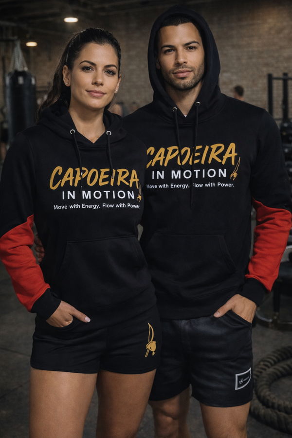 Capoeira in Motion Hoodie Red Sleeve