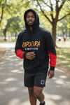Capoeira in Motion Hoodie Red Sleeve - Image 2