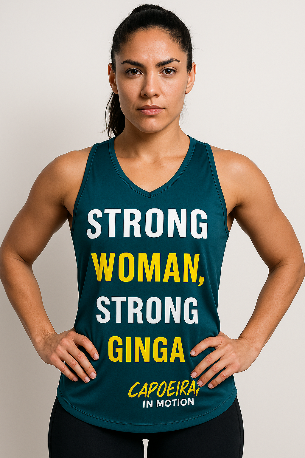 Strong Woman, Strong Ginga" Capoeira Performance Tank